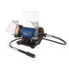 Scheppach HG 35 kettős köszörű-polírozó, flexidrive rendszer, 120Watt, max.11000rpm, tartozék készlet (5903112901)