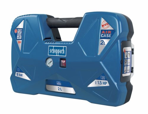 Scheppach Air Case olajmentes táskakompresszor, 2 l tartállyal (5906118901)