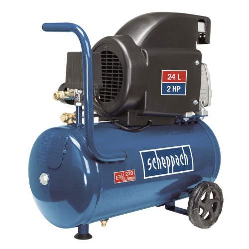 Scheppach HC 26 olajkenésű kompresszor, 1500Watt, 8bar, 24literes tartály (5906135901)