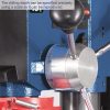 Scheppach DP 19 VARIO asztali oszlopos fúrógép, 550Watt, 440 - 2580rpm, lézeres központontosítás, 19x19cm munkaasztal