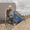Scheppach DP 3000 benzines minidömper, 4x4 hajtás, max.300kg, 5.6LE, mechanikus billentés (5908802903)
