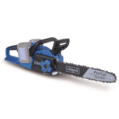 Scheppach BC-CS355DUO-X akkumulátoros láncfűrész, Brushless, 36cm-es láncvezető, 15m/s láncsebesség, IXES 20V (akku és töltő nélkül) (5910309900)