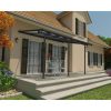 Palram - Canopia Sierra 4200 pergola, 425 x226-286 x260-305cm, alumínium váz, polikarbonát tető, antracit (702639)
