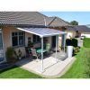 Palram - Canopia Sierra 4200 pergola, 425 x226-286 x260-305cm, alumínium váz, polikarbonát tető, antracit (702639)