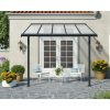 Palram - Canopia Sierra 3000 pergola, 314 x226-286 x260-305cm, alumínium váz, polikarbonát tető, antracit (703120)