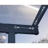 Palram - Canopia Sierra 3000 pergola, 314 x226-286 x260-305cm, alumínium váz, polikarbonát tető, antracit (703120)
