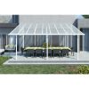 Palram - Canopia Sierra 5400 pergola, 546 x 226-286 x 260-305cm, alumínium váz, polikarbonát tető, fehér (703123)