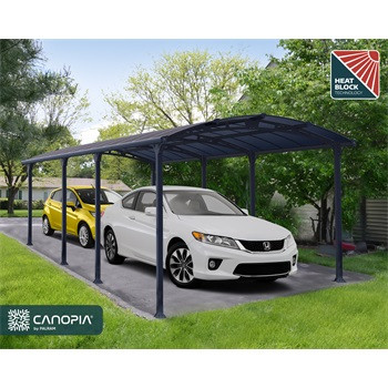Palram - Canopia Arcadia 8500 fedett kocsibeálló, 858 x359 x242cm, antracit (704340)