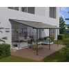 Palram - Canopia Capri 4200 pergola, 425 x226-286 x285-305cm, alumínium váz, polikarbonát tető, antracit (705600)
