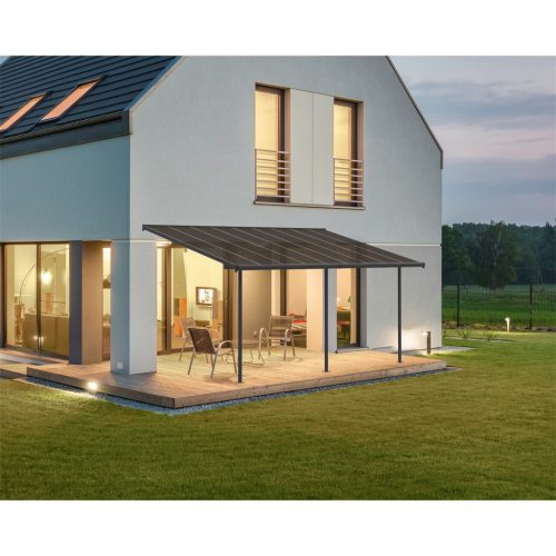 Palram - Canopia Capri 5400 pergola 555 x226-286 x260-305cm, alumínium váz, polikarbonát tető, antracit (705601)