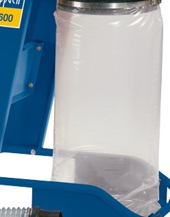 Scheppach 75001500 fűrészpor porzsák, műanyag, 100 x55cm (DC 12 /HA 1600 /HD 12 /DC 500) (20db/csomag)