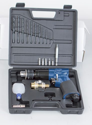 Scheppach 7906100714 pneumatikus fúrógép, 3/8", 141l/min, 6.3bar, tartozékok