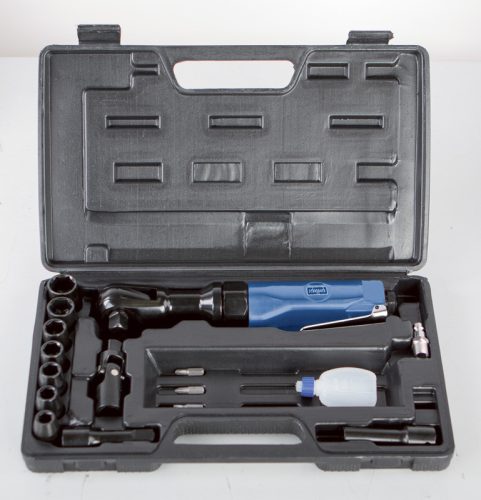 Scheppach 7906100718 pneumatikus racsnis kulcs, 1/2", 68Nm, 77l/min, tartozékok