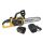 Riwall PRO RACS 2520i SET Akkumulátoros láncfűrész, Brushless, 25cm-es láncvezető, 20V / 4Ah akku (AC42F2101009B)