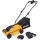 Riwall PRO RALM 3320i SET akkumulátoros fűnyíró, szénkefe nélküli motor, 33cm, gyűjtőkosár, 4Ah akku és töltő (AM18E2501018B)