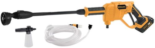 Riwall PRO RAPW 2420 SET akkumulátoros magasnyomású mosó, 24bar, 120l/h, 20V / 4Ah akku (AP25E2401015B)