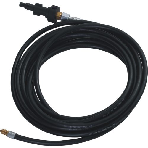 Riwall PRO RACC00015 csőtisztító tömlő, 7.5méter, adapter