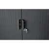 Riwall PRO RMSA 6x8 antracit fém kerti tároló 2,4 x 1,7 m nyeregtetővel (SD-X0608-H170C-A)