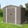 Riwall PRO RMSA 6x8 barna fém kerti tároló 2,4 x 1,7 m nyeregtetővel (SD-X0608-H170C-B)