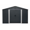 Riwall PRO RMSA 12x10fém kerti tároló 3 x 3,7 m nyeregtetővel (antracit)