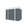 Riwall PRO RMSP 6x8 antracit fém kerti tároló 2,4 x 1,8 m lapostetővel (SM-F68K-H158-A)