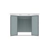Riwall PRO RMSP 6x8 antracit fém kerti tároló 2,4 x 1,8 m lapostetővel (SM-F68K-H158-A)