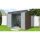 Riwall PRO RMSP 6x8 brown fém kerti tároló 2,4 x 1,8 m lapostetővel (SM-F68K-H158-B)