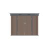 Riwall PRO RMSP 6x8 brown fém kerti tároló 2,4 x 1,8 m lapostetővel (SM-F68K-H158-B)