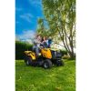 Riwall PRO RLT 102 HRD TWIN Kéthengeres fűnyírótraktor, 102 cm, hátsókidobással és hidrosztatikus váltóval