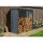 Riwall PRO RMWS 3x7 tűzifatároló lejtős tetővel 2 x 1,5 m (antracit)