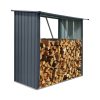 Riwall PRO RMWS 3x7 tűzifatároló lejtős tetővel 2 x 1,5 m (antracit)
