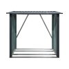 Riwall PRO RMWS 3x7 tűzifatároló lejtős tetővel 2 x 1,5 m (antracit)
