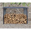 Riwall PRO RMWS 3x7 tűzifatároló lejtős tetővel 2 x 1,5 m (antracit)