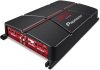 Pioneer GM-A6704 autóhifi erősítő, 4/3/2 csatornás, 1000W, Fekete-piros