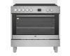 Beko GM-15321 DX kombinált tűzhely, 90cm széles, 115literes sütő, 4+1 gázégő, 7funkció, 2.9kW, inox