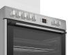 Beko GM-15321 DX kombinált tűzhely, 90cm széles, 115literes sütő, 4+1 gázégő, 7funkció, 2.9kW, inox