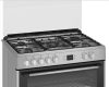 Beko GM-15321 DX kombinált tűzhely, 90cm széles, 115literes sütő, 4+1 gázégő, 7funkció, 2.9kW, inox