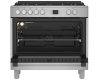 Beko GM-15321 DX kombinált tűzhely, 90cm széles, 115literes sütő, 4+1 gázégő, 7funkció, 2.9kW, inox