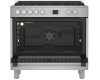 Beko GM-15321 DX kombinált tűzhely, 90cm széles, 115literes sütő, 4+1 gázégő, 7funkció, 2.9kW, inox