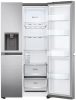 LG GSLV71PZLE Side-by-Side hűtőszekrény, 416/219 liter, NoFrost, ezüst