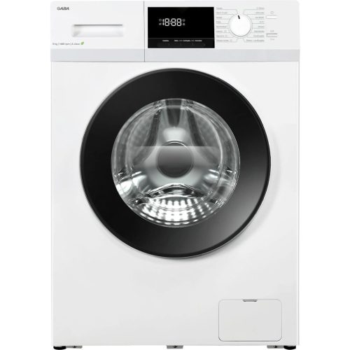 Gaba GTW-814A elöltöltős mosógép, 8kg, 1400rpm, 76dB, fehér
