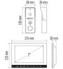 EMOS H3010 (EM-10AHD) Videó kaputelefon szett, 7" kijelző, 1080p, CCTV, látószög 160°, IP44, 