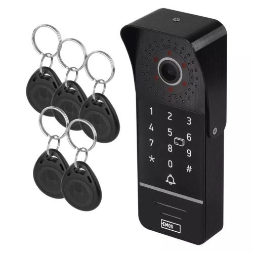 Emos H3019 (EM-10AHD KEY-1) ajtóra szerelhető színes kamera egység, Full HD, 160° látószög, IP65