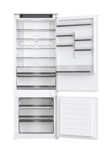Haier HBW5719E beépíthető alulfagyasztós hűtőszekrény, 69cm széles, 281/83liter, NoFrost, 33dB, Wi-Fi, fehér