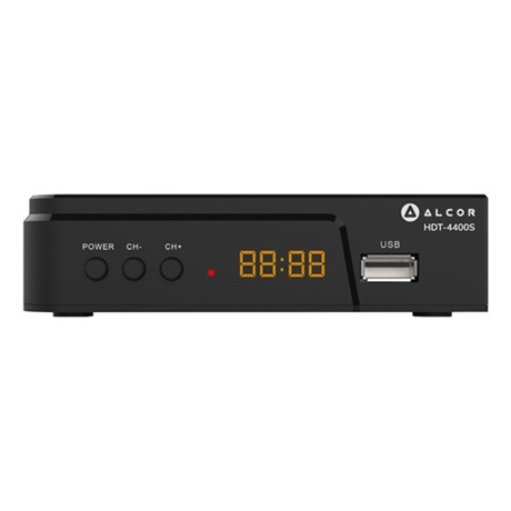Alcor HDT-4400S DVB-T/T2 HEVC (H265) digitális TV beltéri egység szabadon fogható adásokhoz