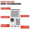 Honeywell HF09CESVWK mobil klíma 2.6kW, 9000BTU, 90m3, 402m3/h, fekete-fehér