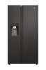 Haier HSW79F18DIPT Side-by-Side hűtőszekrény, 391/210liter, NoFrost, Multi-Airflow, jégkocka készítő, 36dB, fekete