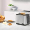 Braun HT1510BK PurShine 2 szeletes kenyérpirító, 900Watt, inox-fekete