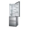 Haier HTW5618CNMG alulfagyasztós hűtőszekrény, 235/125liter, NoFrost, 35dB, Wi-Fi, ezüst