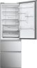 Haier HTW5618CNMG alulfagyasztós hűtőszekrény, 235/125liter, NoFrost, 35dB, Wi-Fi, ezüst